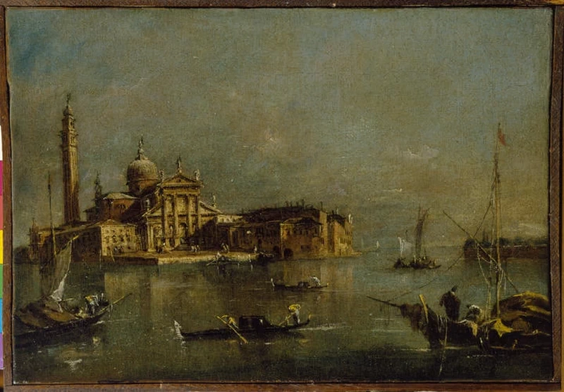 L'isola di San Giorgio Maggiore con la Punta della Giudecca - Accademia Carrara, Bergamo